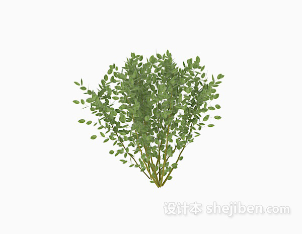 现代风格树木绿色植物3d模型下载