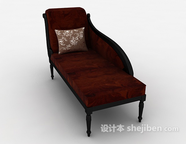 设计本欧式躺椅沙发3d模型下载