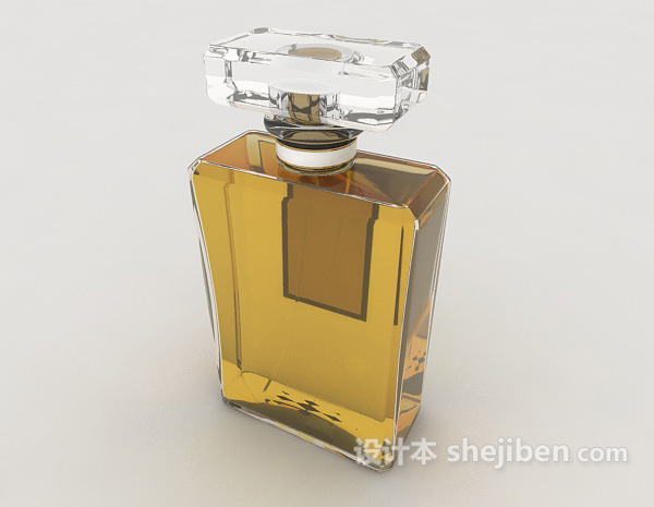 设计本玻璃时尚香水瓶3d模型下载