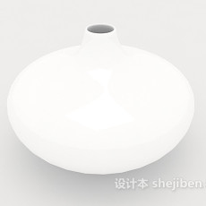 白色陶瓷摆设品3d模型下载