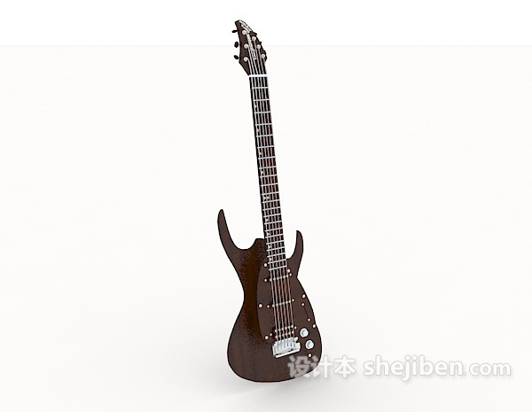 个性吉他3d模型下载