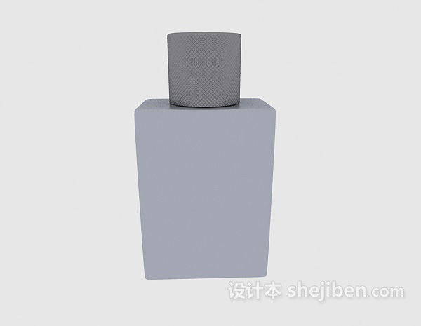 设计本玻璃简约香水瓶3d模型下载