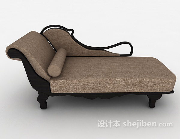 欧式风格欧式简约贵妃椅3d模型下载