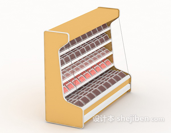 超市冰箱冰柜3d模型下载