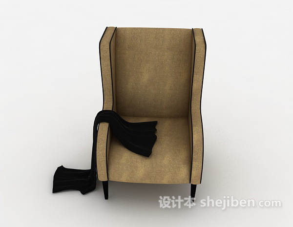 欧式风格欧式简洁家居沙发3d模型下载
