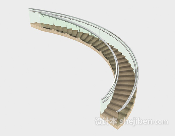 商场楼梯3d模型下载
