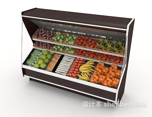 免费超市冷藏大冰柜3d模型下载