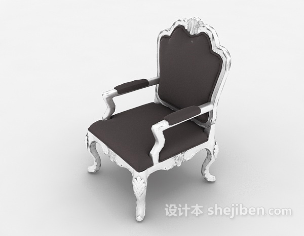 设计本欧式豪华餐椅3d模型下载