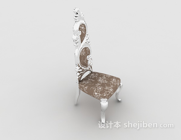 设计本高档欧式餐椅3d模型下载