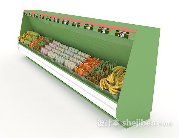 设计本大型超市冰箱3d模型下载
