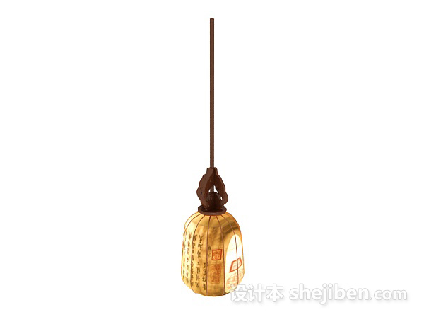 中式个性实木吊灯