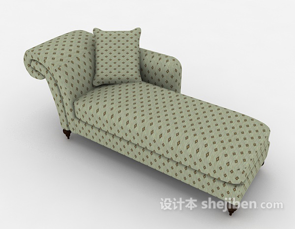 现代简约躺椅3d模型下载