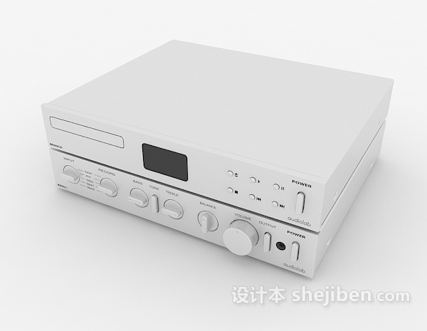免费家居VCD播放机3d模型下载