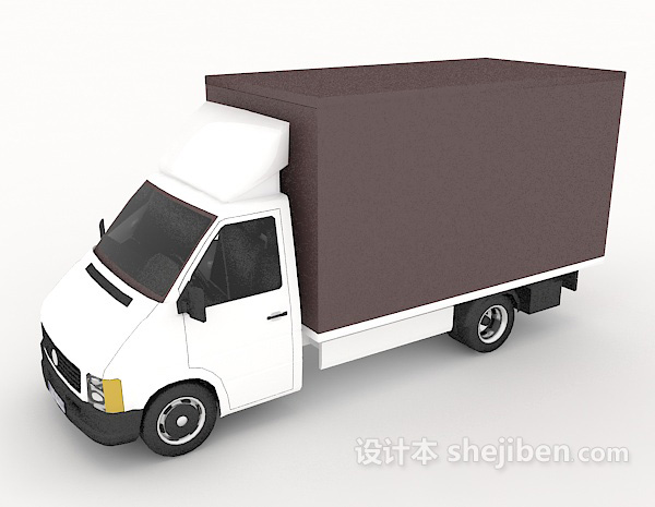设计本邮件运输车3d模型下载