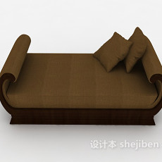 复古休闲单人沙发3d模型下载