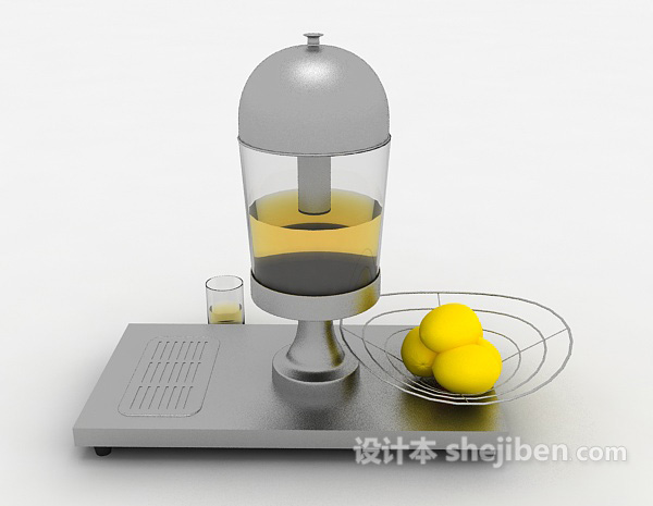 现代风格家庭榨汁机3d模型下载