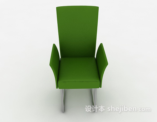 现代风格绿色时尚休闲椅3d模型下载