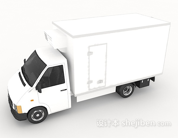 设计本常见货物运输车3d模型下载