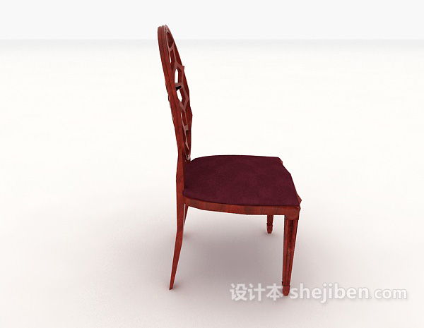 设计本欧式红木家居椅3d模型下载