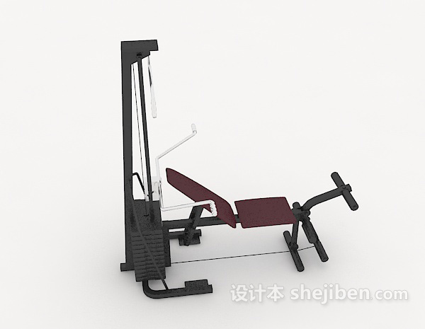 现代风格体育锻炼器材3d模型下载