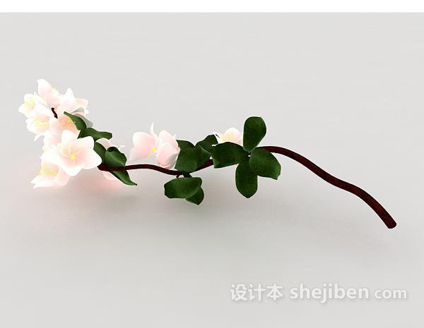 免费室外植物花藤3d模型下载