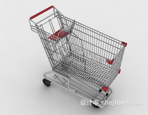 免费超市推车3d模型下载