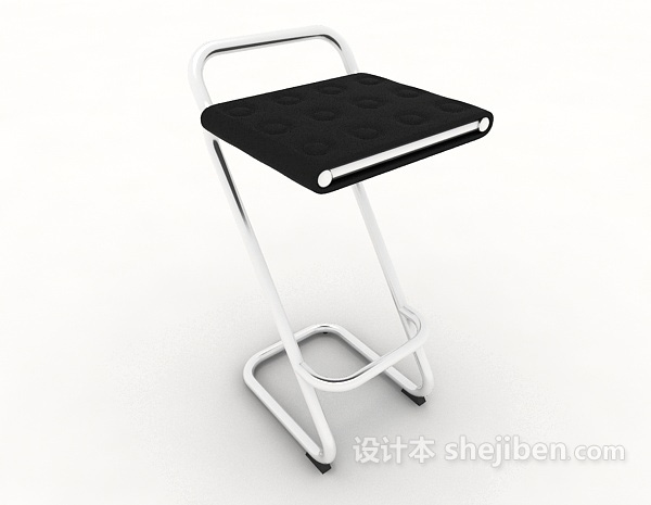 免费休闲高脚凳3d模型下载