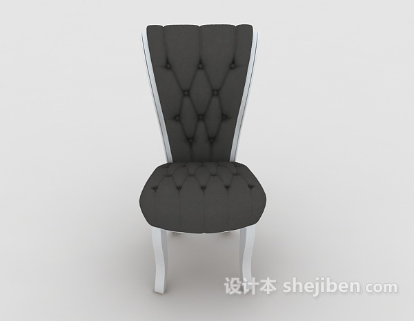 欧式风格简约梳妆椅子3d模型下载