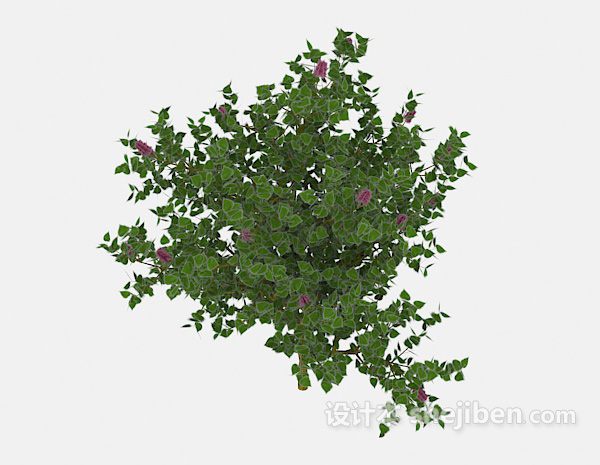 现代风格室外绿色树木3d模型下载