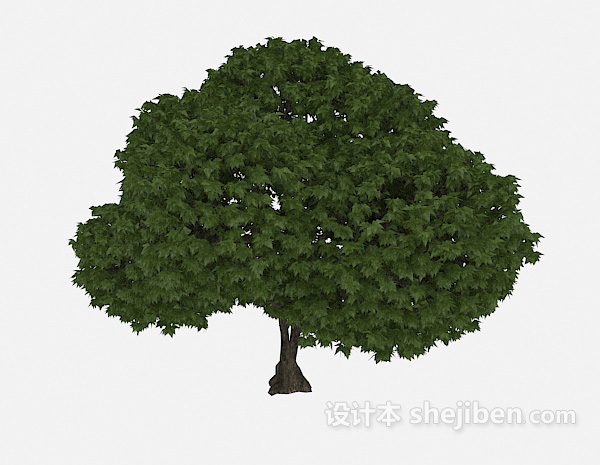 现代风格心形绿树3d模型下载