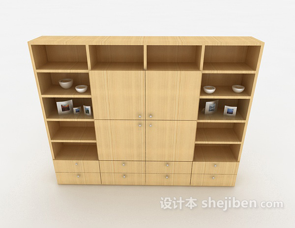 现代风格家庭实用储物柜3d模型下载