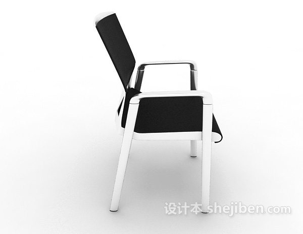 设计本简约黑色家居椅3d模型下载