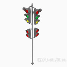 红绿交通灯3d模型下载