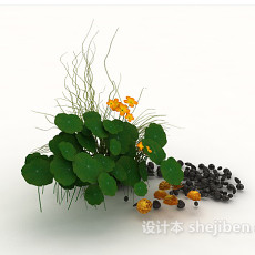 荷塘植物3d模型下载