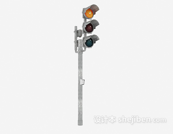 红绿路灯3d模型下载