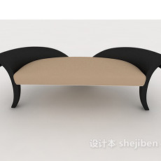 个性简欧双人沙发3d模型下载