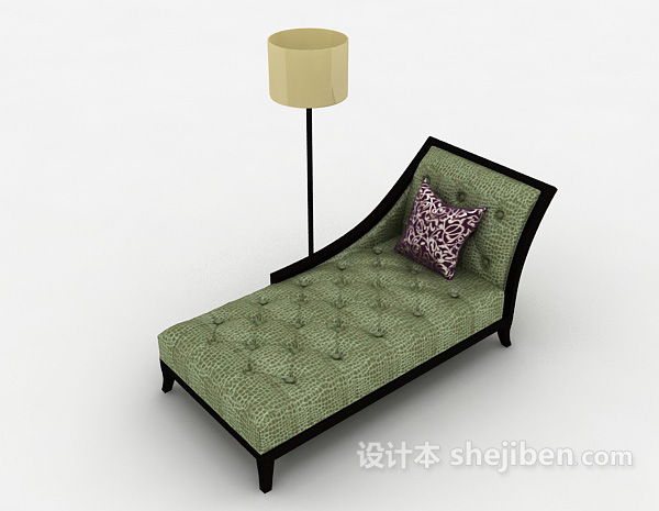 单人休闲躺椅3d模型下载