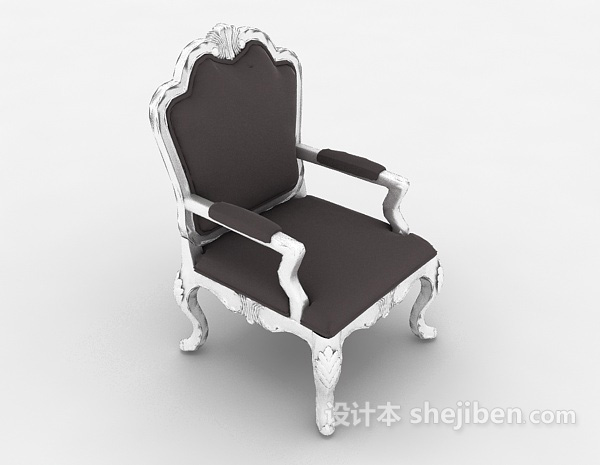 欧式豪华餐椅3d模型下载