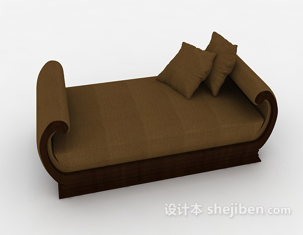 现代风格复古休闲单人沙发3d模型下载