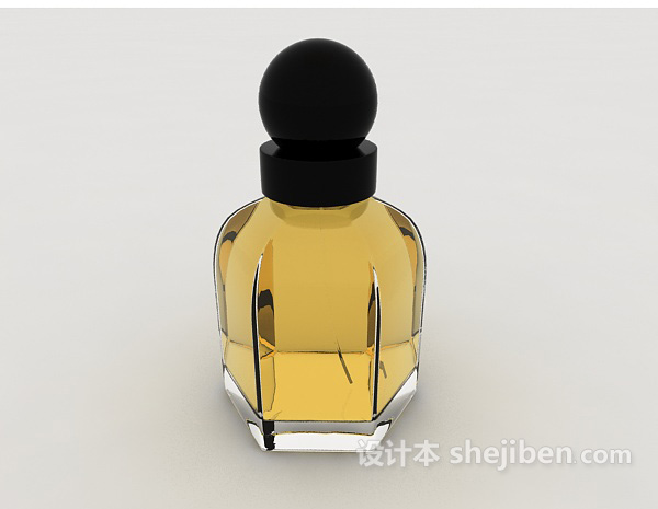 设计本简约玻璃香水瓶3d模型下载
