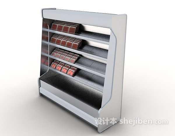 设计本冰柜货架3d模型下载