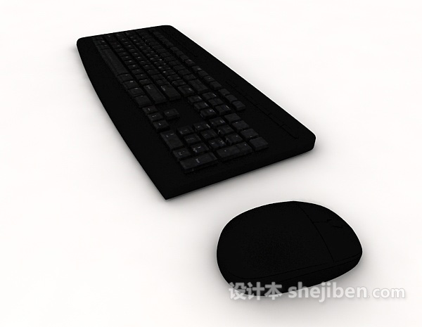 设计本台式机键盘鼠标3d模型下载