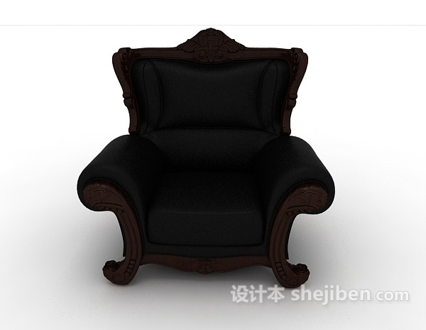 欧式风格高档欧式风格单人沙发3d模型下载