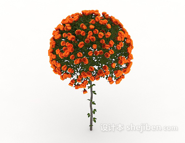 室外花簇3d模型下载
