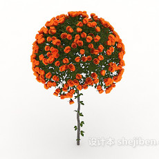 室外花簇3d模型下载