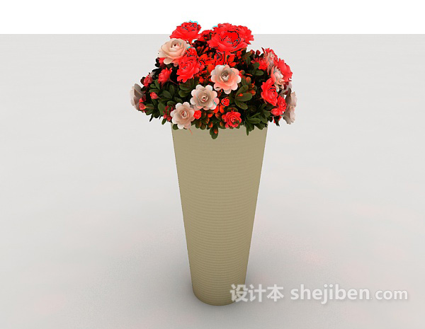 免费室内花瓶摆设3d模型下载