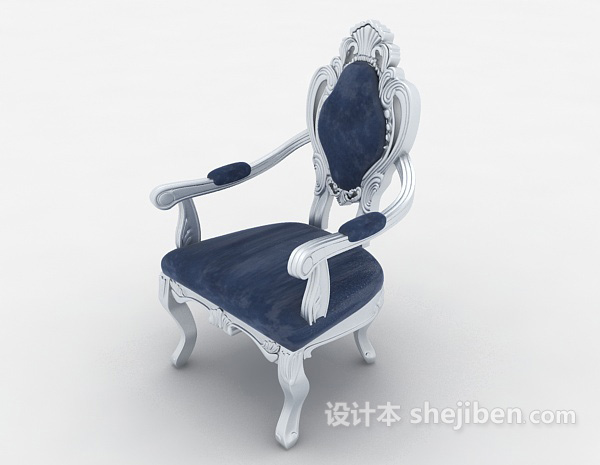 设计本纯铜欧式餐椅3d模型下载