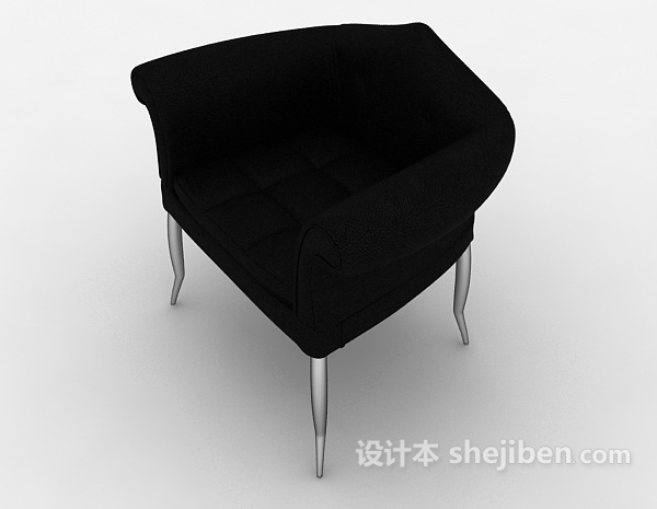 设计本心形家居椅3d模型下载