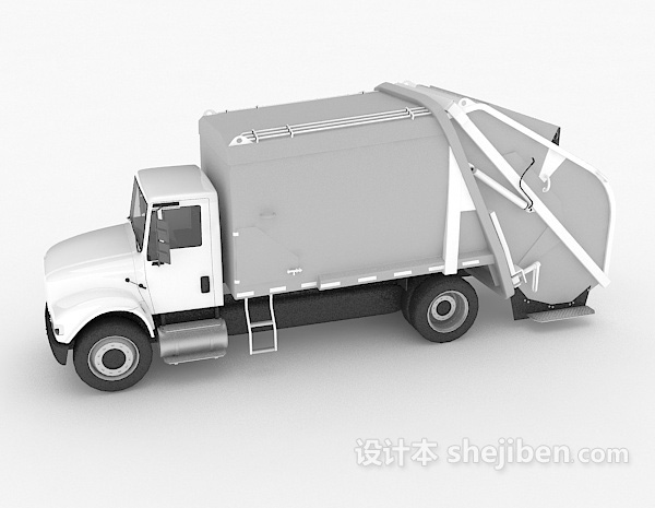 免费运货大卡车3d模型下载