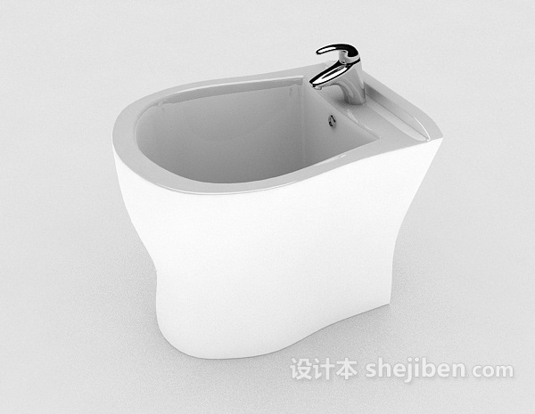 免费厕所清洗池3d模型下载